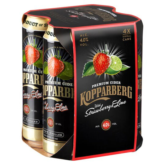 Kopparberg cider Strawberry Lime - 500 ml 4pack