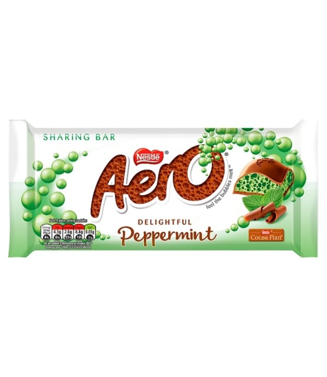 Aero Peppermint Mint Chocolate Sharing Bar 90g