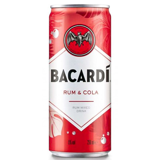 Barcardi Rum and Cola Can 25cl