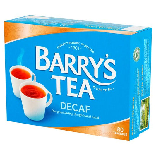 Barrys Tea Decaffeinated 80'S