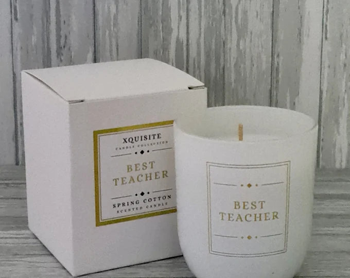 Best Teacher Gift Sentiment Candles Scented Candles Glass Holder