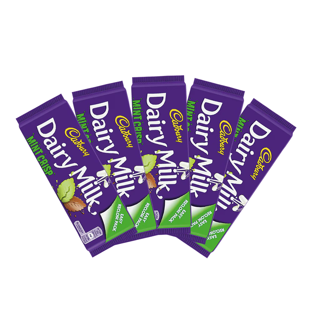 Cadbury Dairy Milk Mint Crisp (54 g) x5