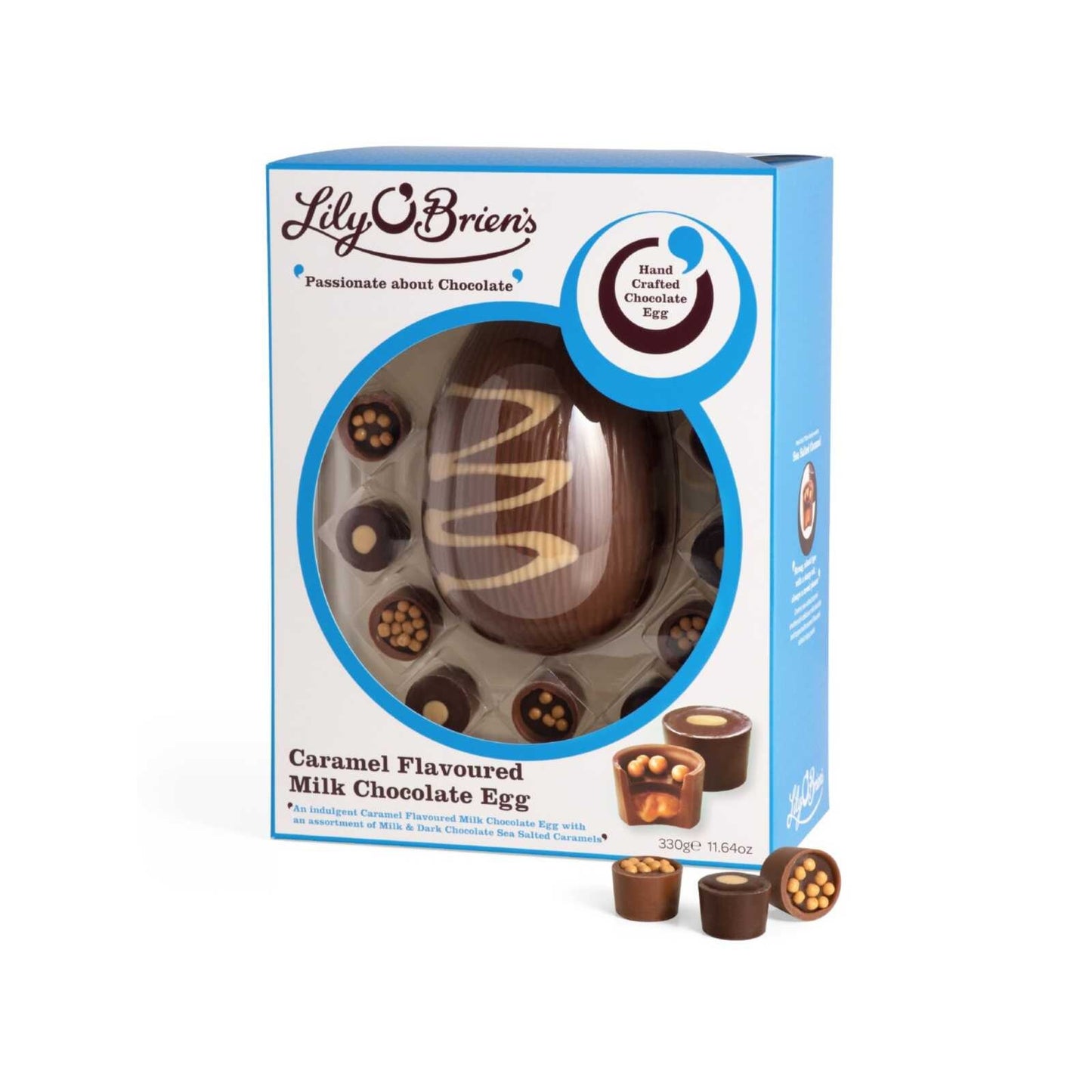 Caramel Milk Chocolate Egg, 9 Chocolates, 330g