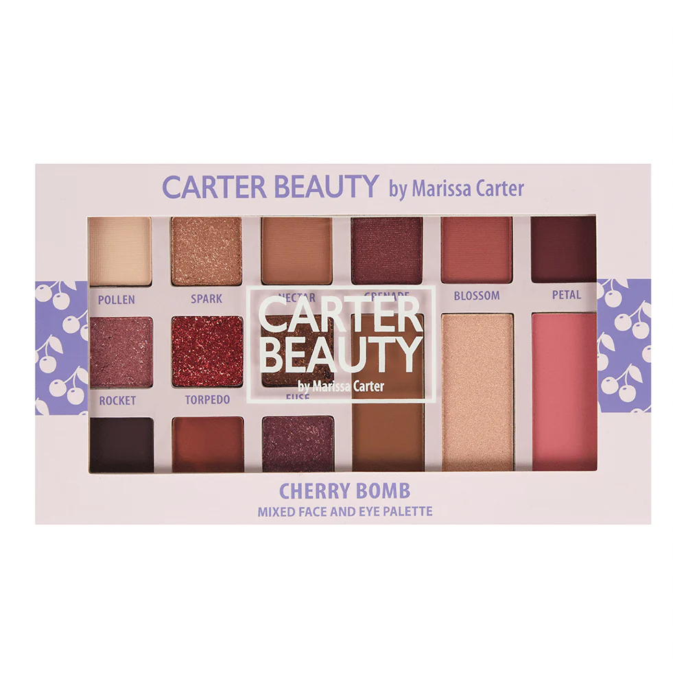 Carter Beauty Cherry Bomb Mixed Face & Eyeshadow Palette