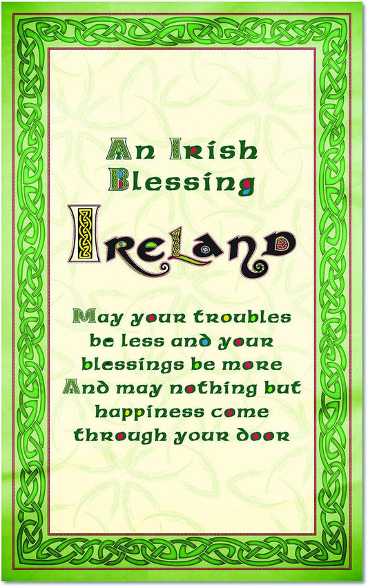 Celtic Collection Single T-Towel With Irish Blessing