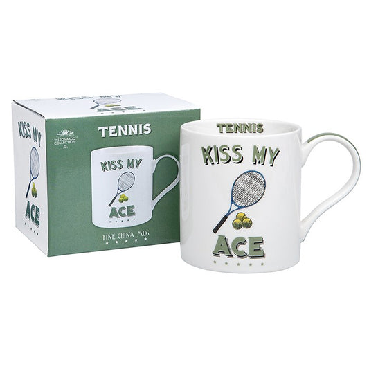 Classic Tennis kiss my ace China Mug by Leonardo collection