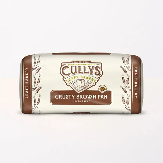 cullys award winning irish wholemeal crusty brown pan  bread