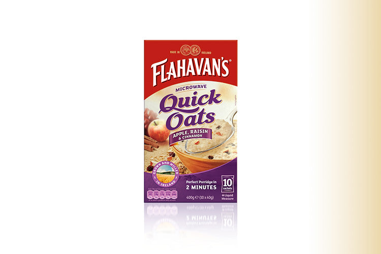 Flahavan’s Quick Oats Sachets – Apple, Raisin & Cinnamon 400g