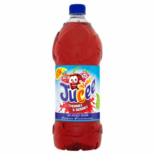 Jucee No Added Sugar Cherries & Berries Squash 1.5 Litre