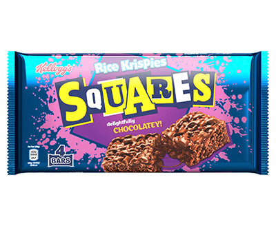 Kelloggs Rice Krispies Squares Totally Chocolatey 4 x 36g