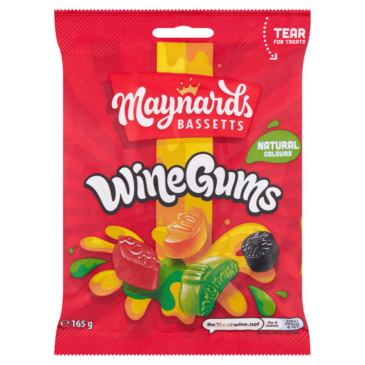 Maynards Bassetts Wine Gums Bag (165 g), 165Gram