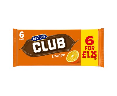 McVities Club Orange 6 x 22g (132g)