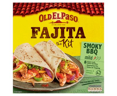 Old El Paso Sizzling Fajita Kit Smoky BBQ 500g