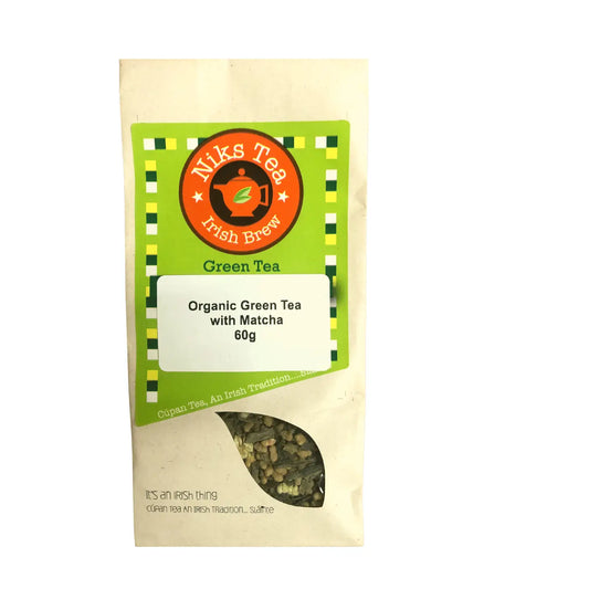Organic Green Tea with Matcha Loose Tea Niks Tea