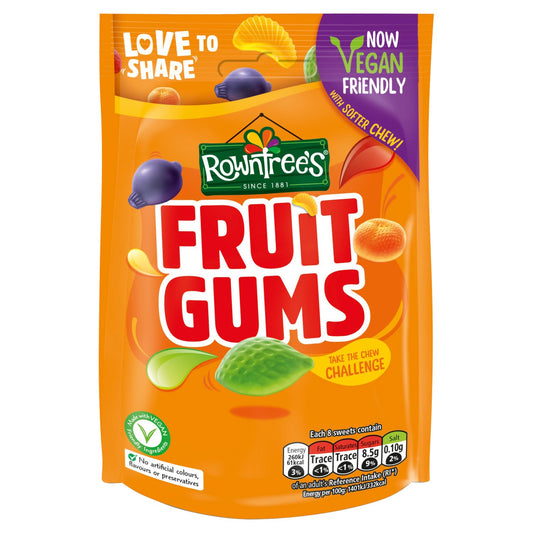 Rowntrees Fruit Gums Bolsa (150 g), 120Gram 