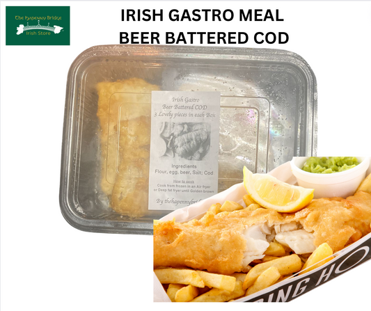 Beer Battered Cod Irish gastro meals  (select cold shipping at checkout)
