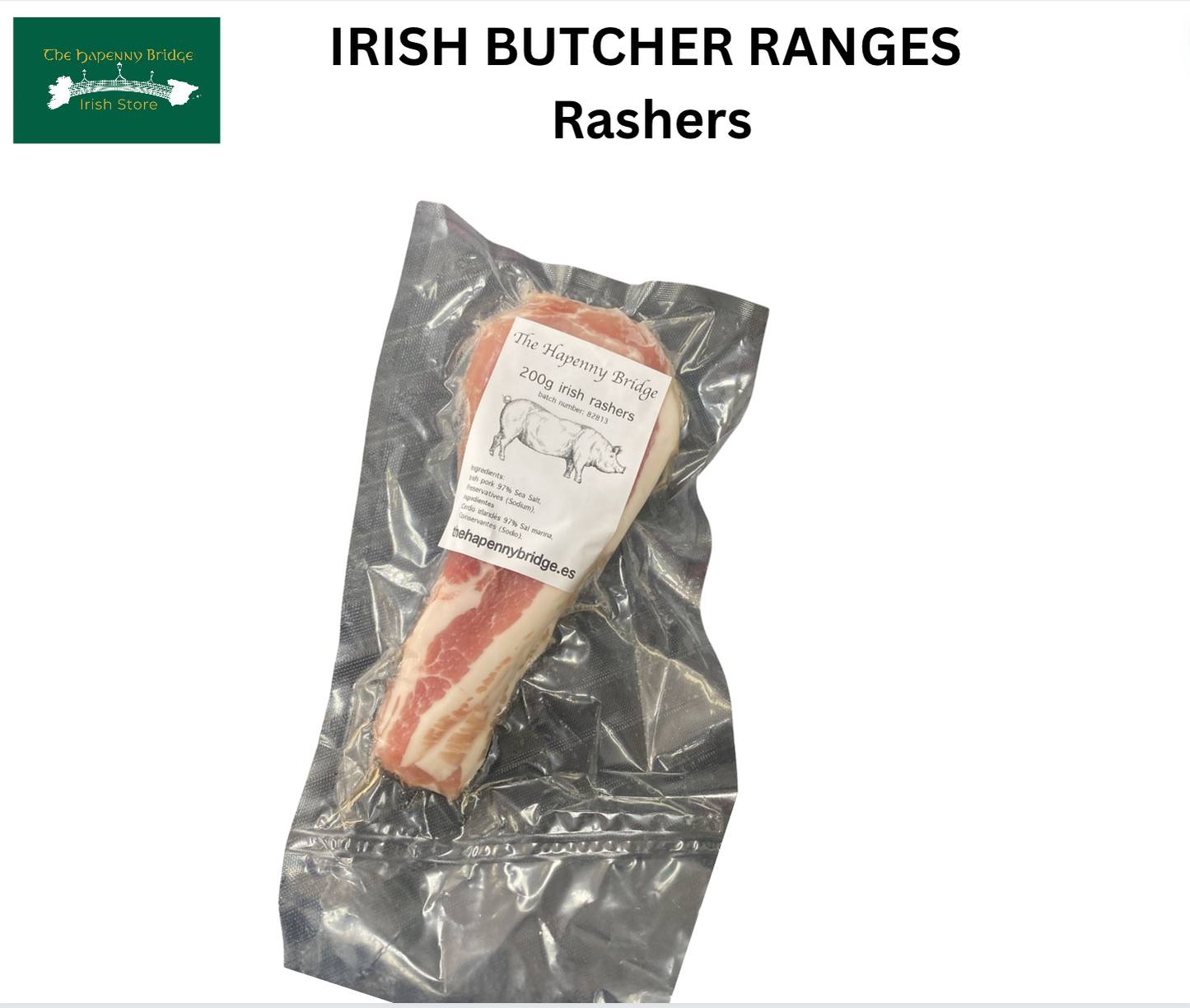 Rashers Irish Butchers Range (select cold shipping at checkout)