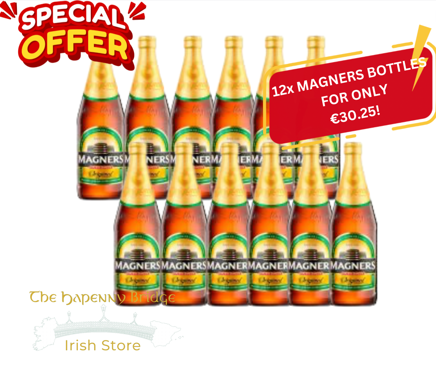 12x  magners apple cider bottle 568ml SPECIAL OFFER