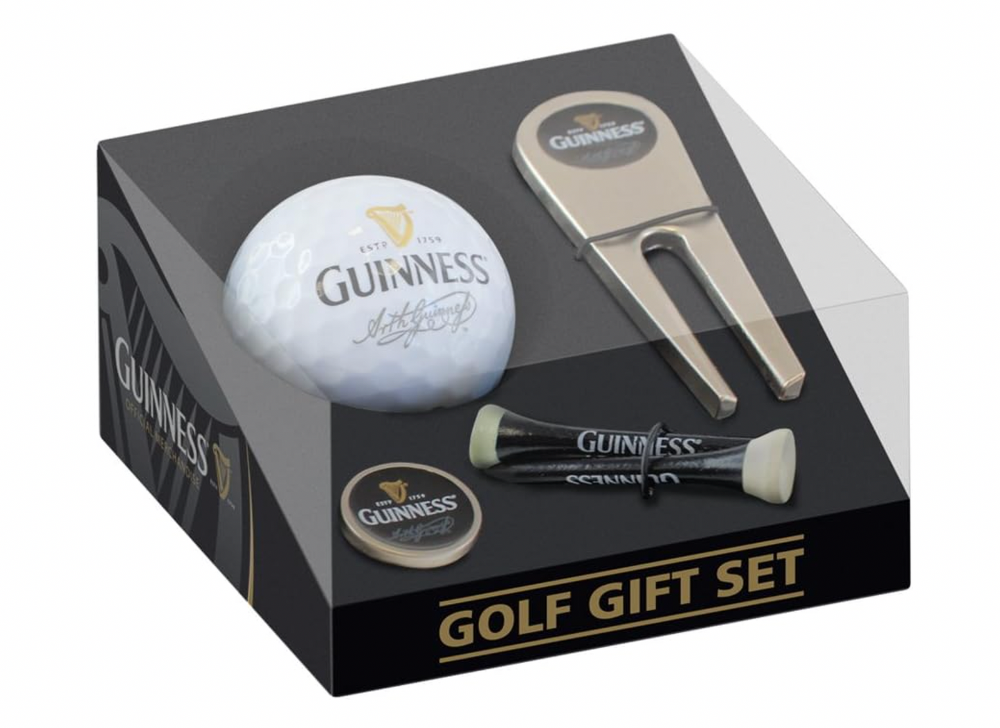 Guinness Home Bar Pack con Tapetes, Vasos, Toalla y Tarjetas 