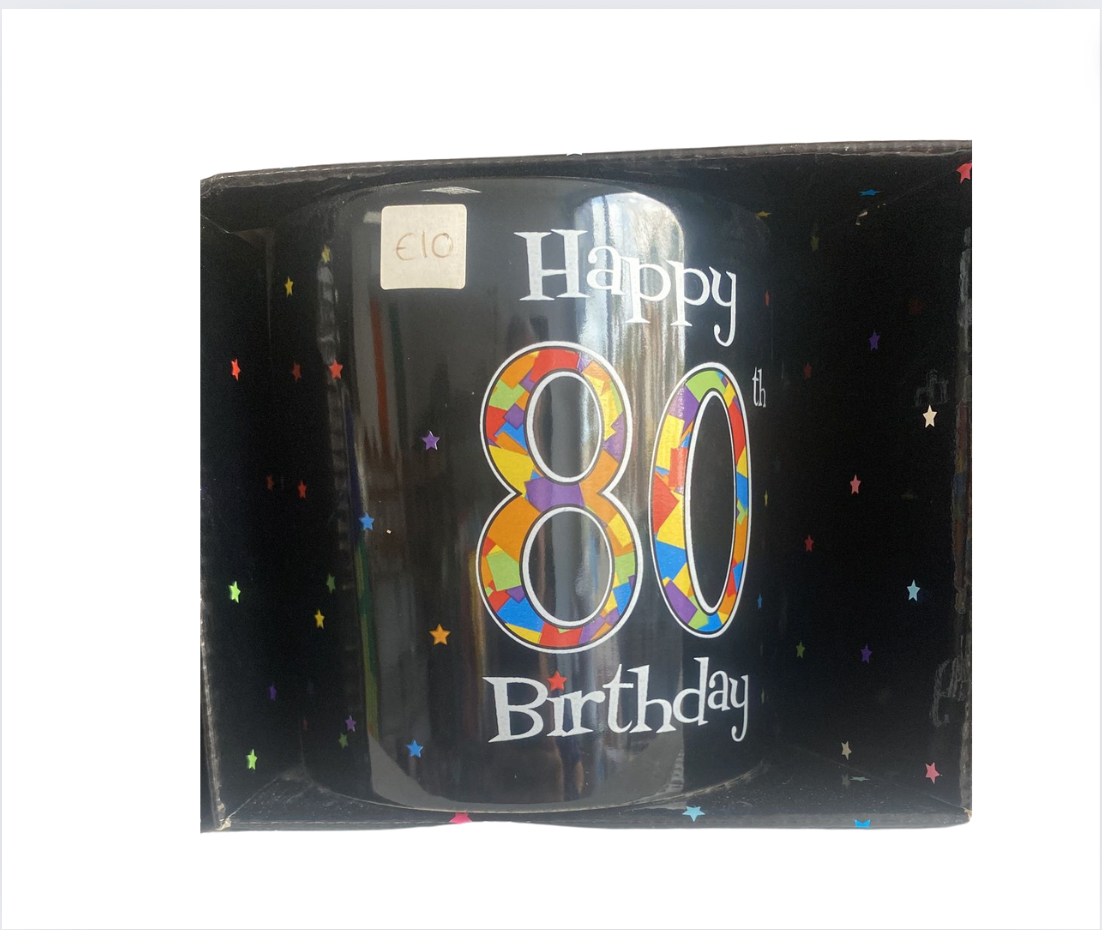 80th brithday jumbo mug gift