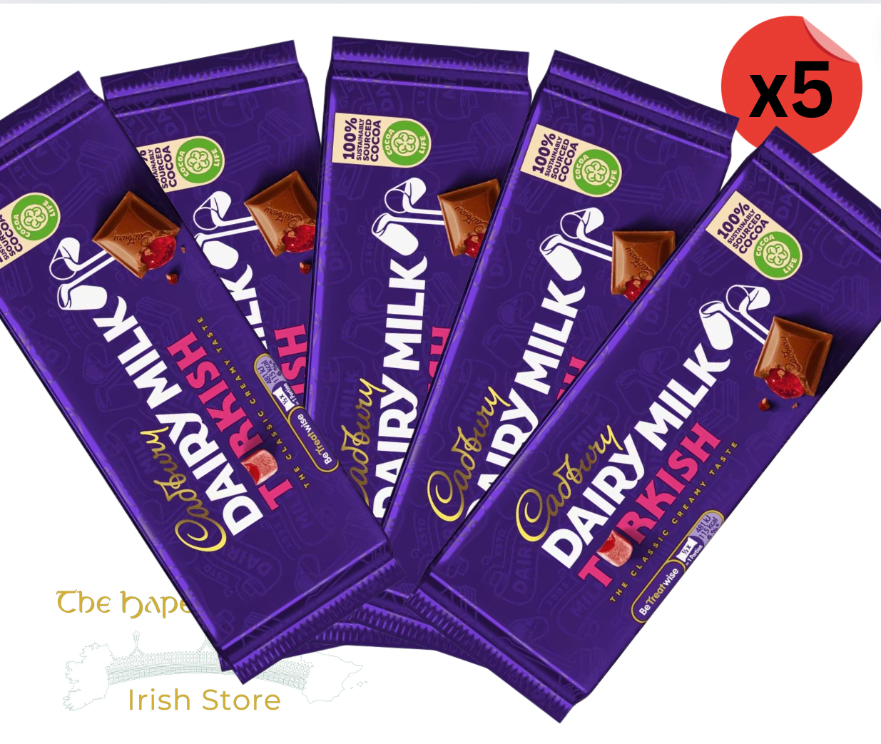 Cadbury Dairy Milk Turkish Delight (54 g) x5