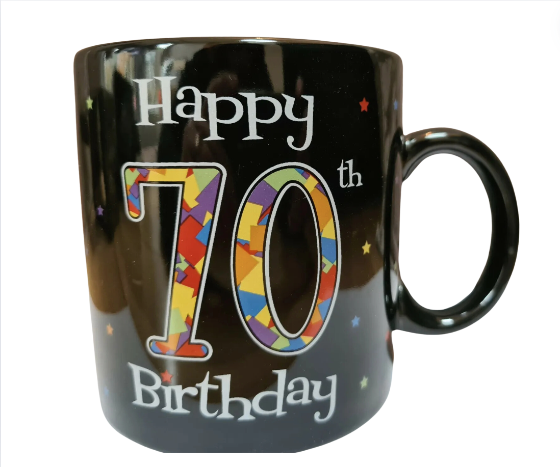 70th birthday jumbo mug