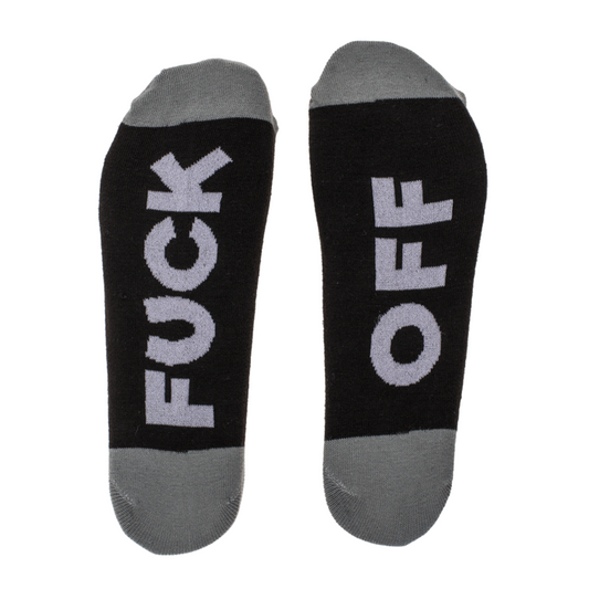 fuck off socks grey