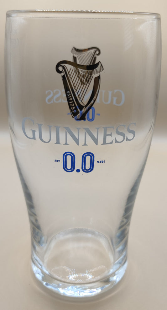 Guinness 0.0 Official 20oz Gravity Pint Glass