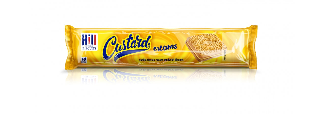 hill custard creams biscuits 150g