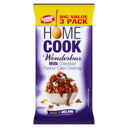 Homecook Wonder Bar Milk  cooking / baking chocolate 450G