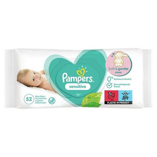 Pampers Sensitive 52s baby wipes
