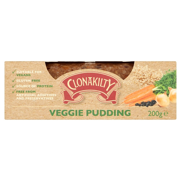 Clonakilty Meat Free Veggie Pudding catering Chubb 1X1kg Venta al por mayor 