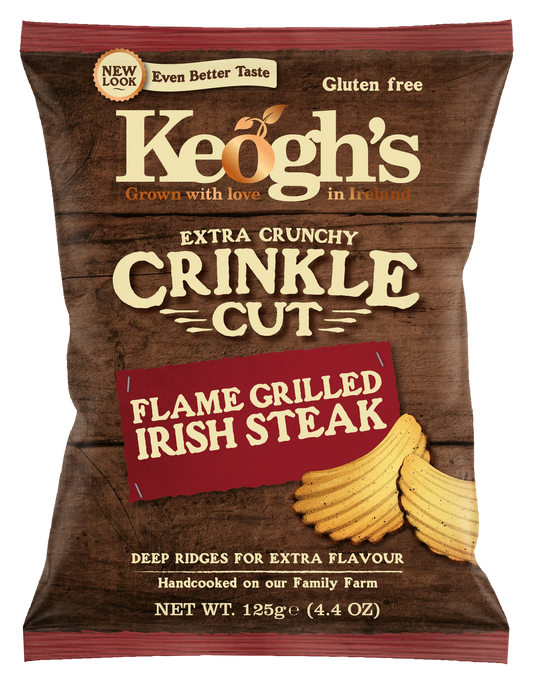 Crinkle Cut Flame Grilled Steak Crisps  (50 g) Box of 24