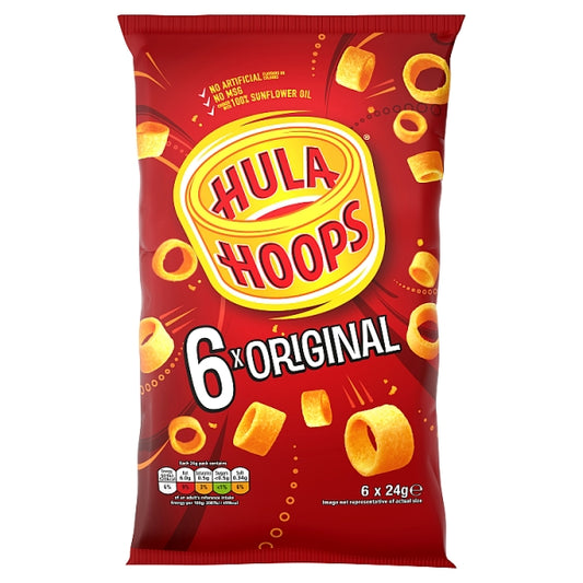 Hula Hoops Original 6 Pack (24 g) Box of 30