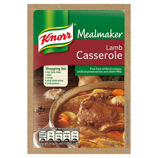 Mezcla de cazuela de cordero Knorr Mealmaker (47 g) 