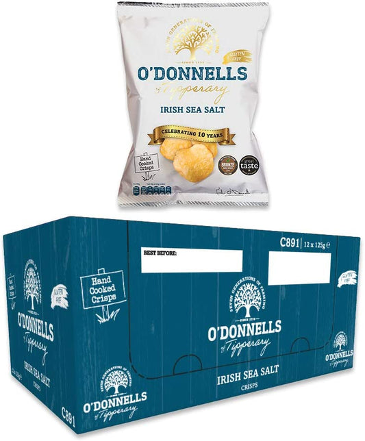 Patatas fritas con sabor a sal marina irlandesa O'Donnells, 24 x 50 g (ws) 