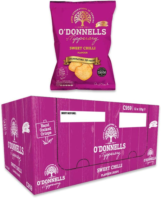 O'Donnells Sweet Chilli Flavour Potato Crisps, 24 x 50g