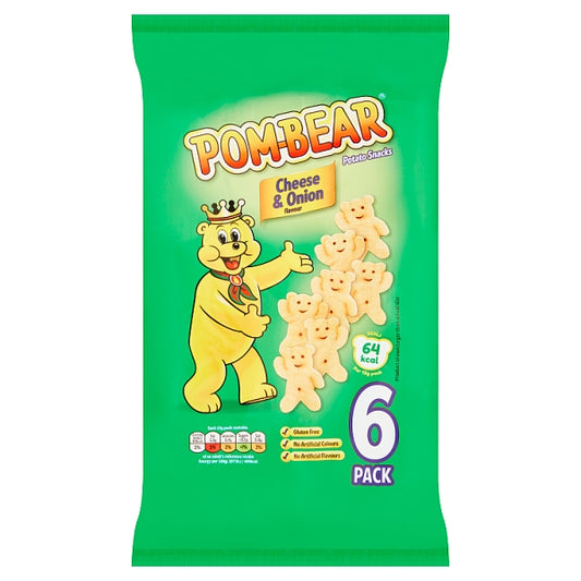 Patatas Fritas De Queso Y Cebolla Pom-Bear Pack 6 (78 g) x12 