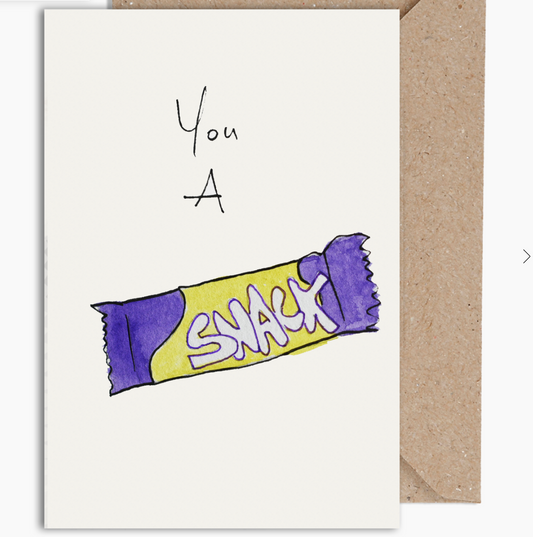 You A Snack card