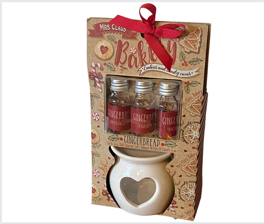 gingerbread  chritmas oil burner set