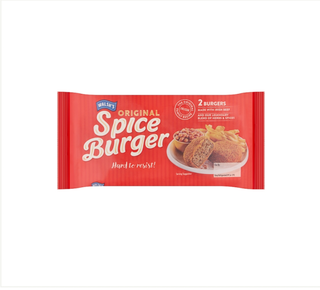 Walshs Original Spice Burgers 2 Pack (185 g)