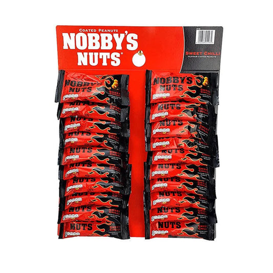 Sweet Chilli Nobby's Nuts | Card of 20 Packets (40g)