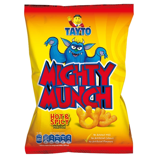 Tayto Mighty Munch Hot & Spicy 50 x 31g pre order