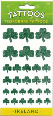 Tatuaje temporal Multi Shamrock Glitter