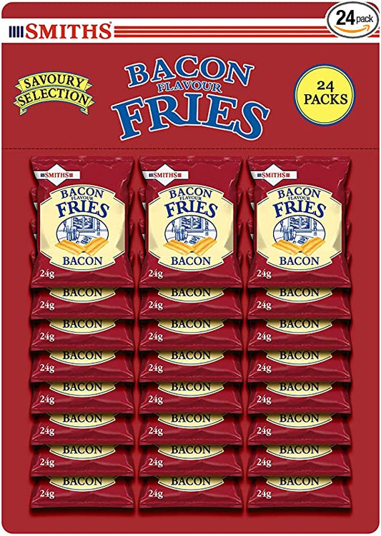Smith's Bacon Fries Carded FULL CARD 24 paquetes 