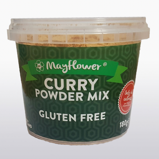 Curry en polvo sin gluten Mayflower Tamaño minorista 180 g bote x6 (ws)