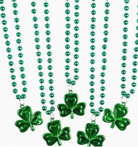 St Patricks shamrock necklace