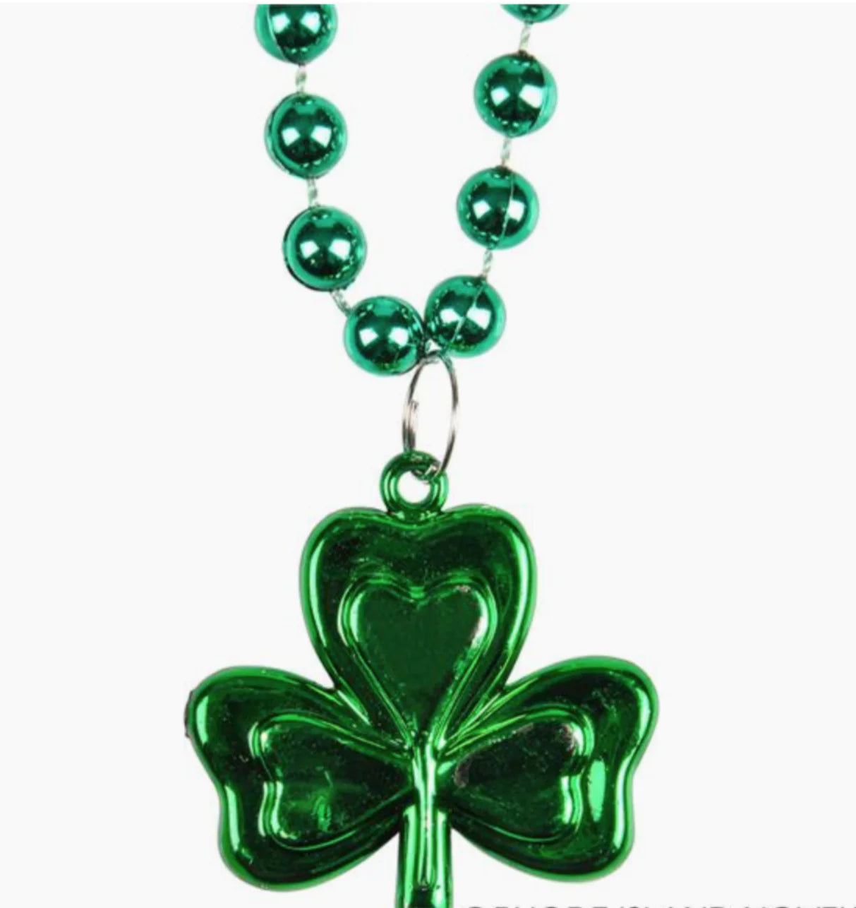 St Patricks shamrock necklace